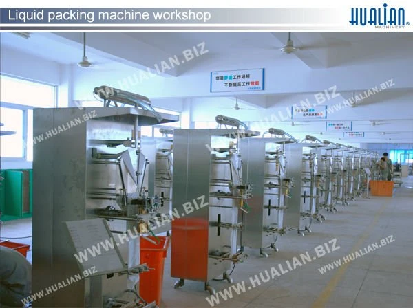 Dxdy-1000aiii Hualian Vertical Packaging Machine Mineral Water Liquid Automatic Juice Sachet Plastic Forming Bag Pouch Filling Sealing Packing Equipment