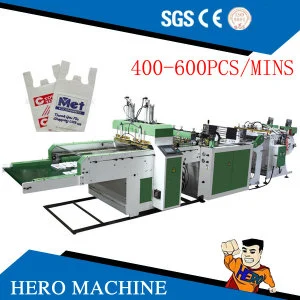 Wholesale All Type Plastic Bag Making Machine for T-Shirt, Vest, Shopping, Patch, Flower, Chicken, Flat, Garbage Bag