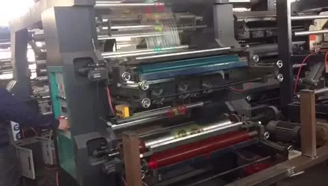 2 4 6 Color Tipo de pila Vaso de papel Película plástica Bolsa de compras de nylon PE OPP BOPP Impresora flexográfica no tejida Flexo Precio de la máquina de impresión
