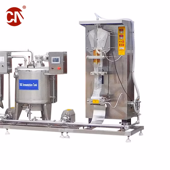 Máquina envasadora de llenado de bolsas de plástico para formar vasos de cartón para líquidos